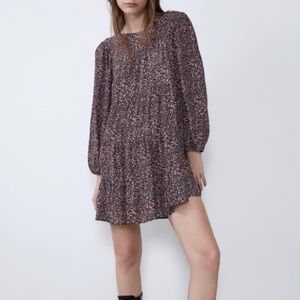 Zara floral print dress